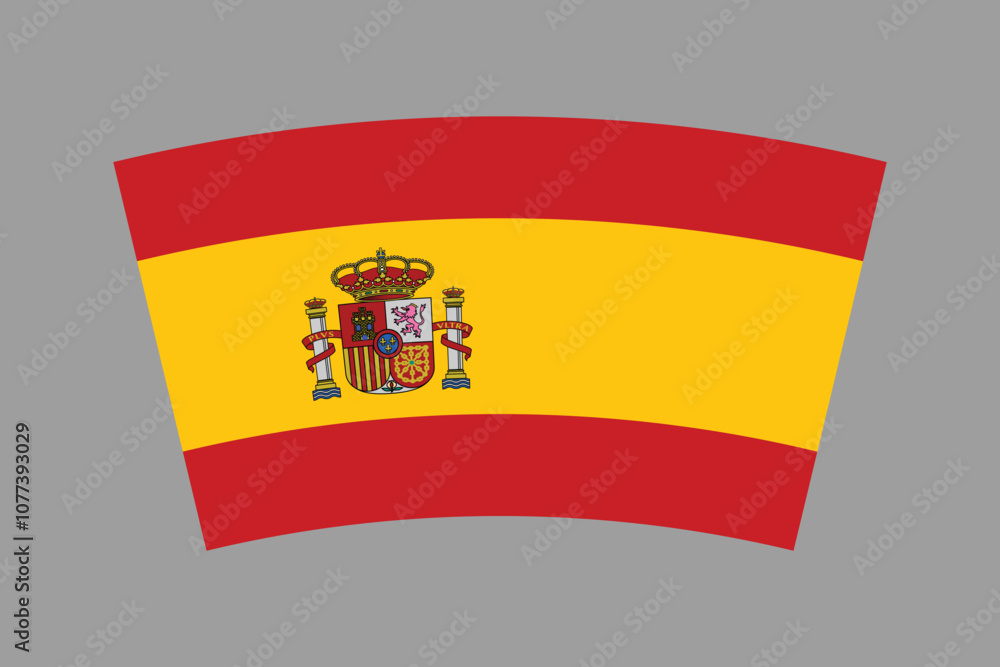 Spain flag, The flag of Spain, Flag of Spain national country symbol illustration Vector, Rectangle Spain flag illustration, Flat vector illustration
Spain flag, The flag of Spain, Flag of Spain national country symbol illustration Vector, Rectangle Spain flag illustration, Flat vector illustration