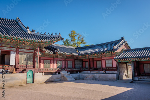 Wallpaper Mural Seoul, South Korea - October 20 2024 "Beautiful architecture of Gyeongbokgung Palace in Seoul" Torontodigital.ca