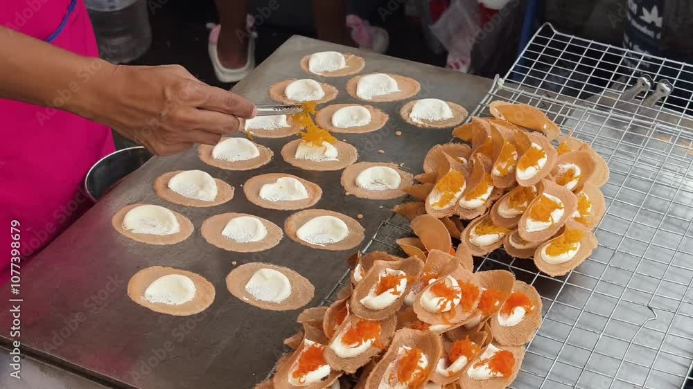 A skilled chef expertly passionately cooking thai cuisine A skilled chef expertly passionately cooking thai cuisine