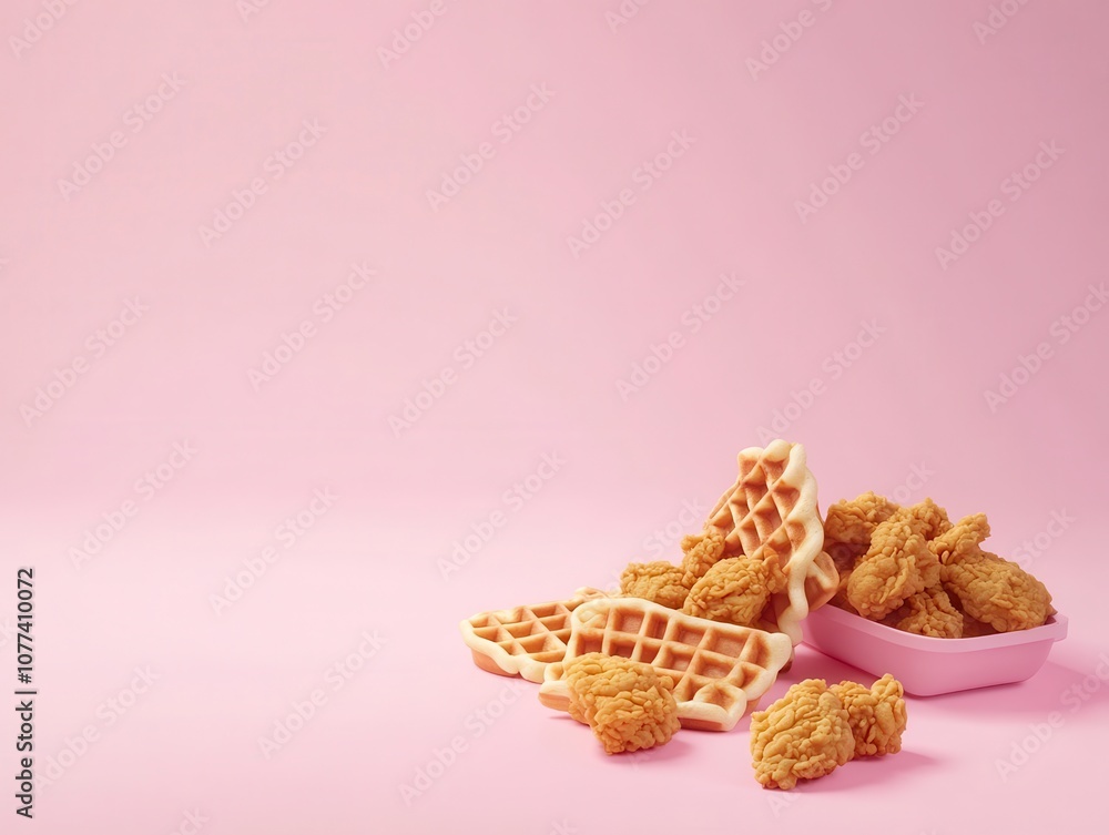 Crispy Fried Chicken and Waffles Crispy Fried Chicken and Waffles