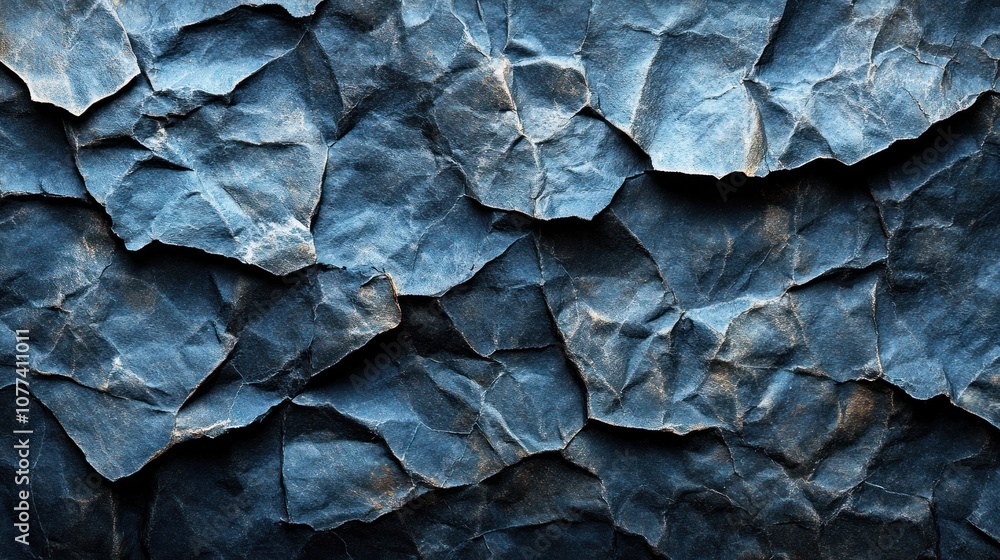 Abstract textured background of crumpled blue paper. Abstract textured background of crumpled blue paper.