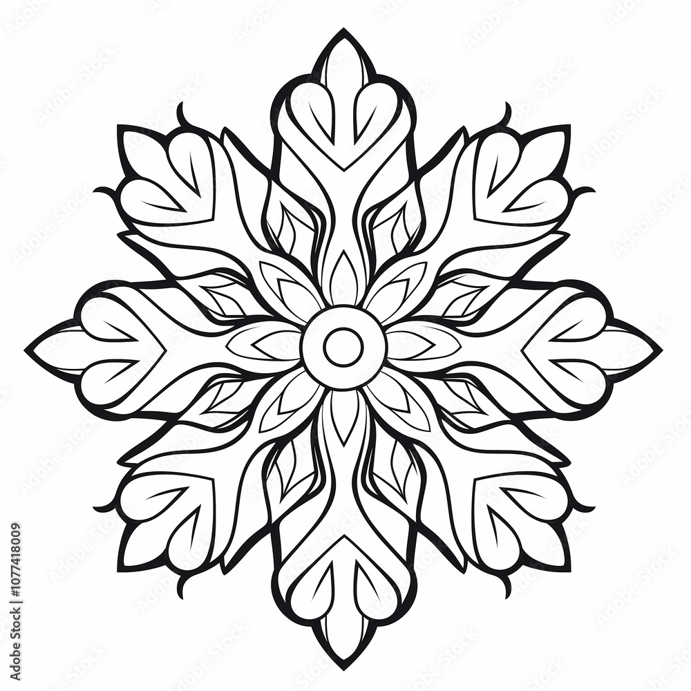 Snowflake on white background Snowflake on white background