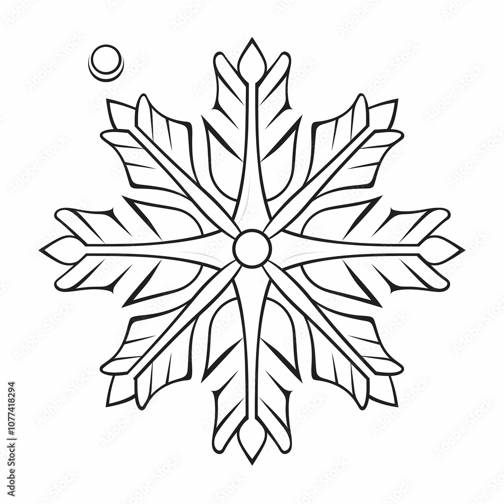Snowflake on white background Snowflake on white background
