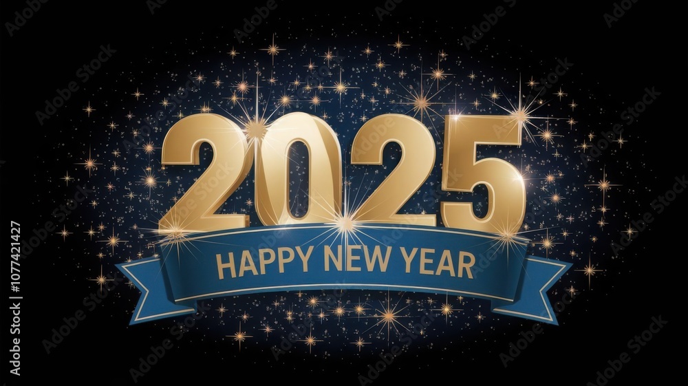 happy new year 2025 illustration happy new year 2025 illustration