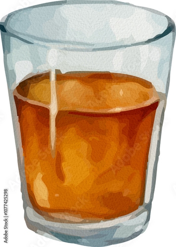 glass of tea with ice
