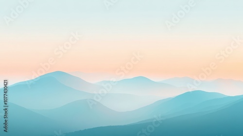 smooth gradient blend of light blue and soft peach creating a gentle atmosphere