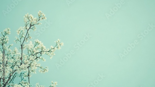 solid pastel turquoise background for a calming and tranquil design