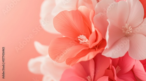 bright coral gradient fading into soft pink for a lively yet gentle touch