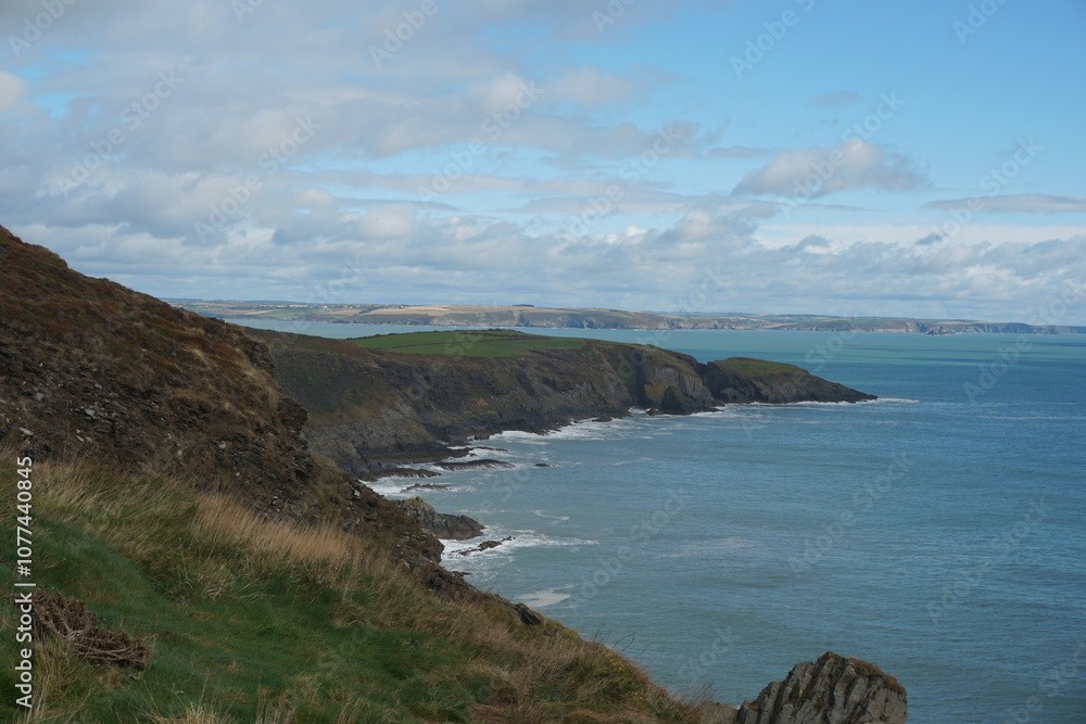 View from the coastline near Old Head Golf Course in Ireland. View from the coastline near Old Head Golf Course in Ireland.