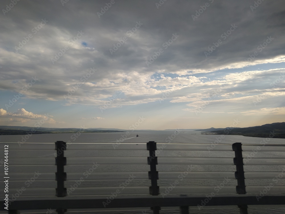 Fototapeta premium bridge at sunset