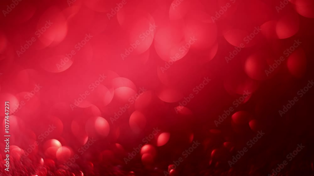 Sparkling red glitter bokeh with shifting focus, perfect for Christmas backgrounds Sparkling red glitter bokeh with shifting focus, perfect for Christmas backgrounds