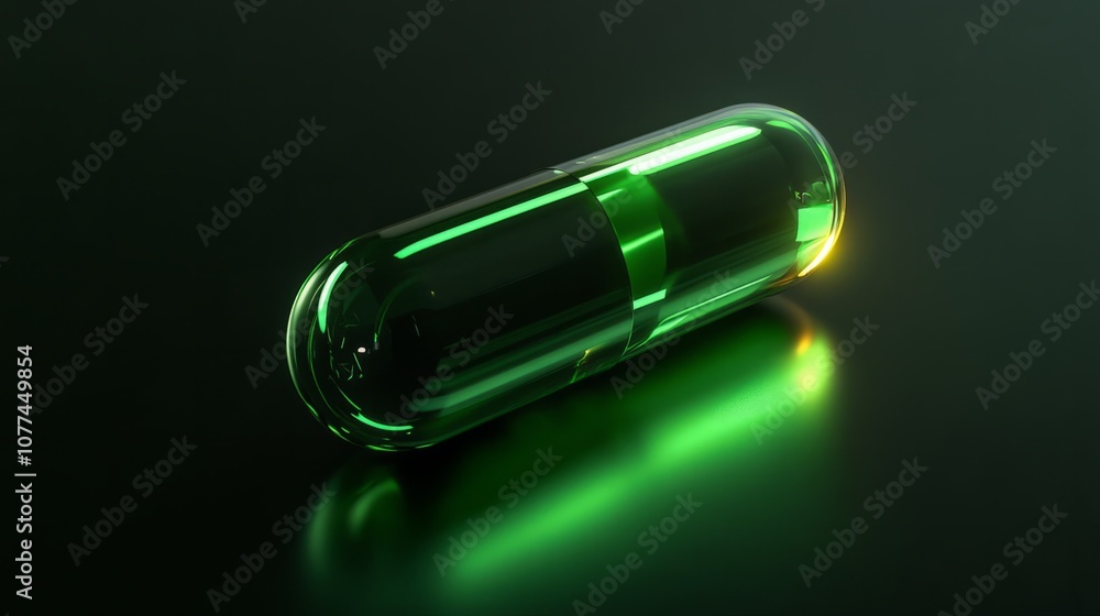 drug pill, transparency, green colors, dark background drug pill, transparency, green colors, dark background