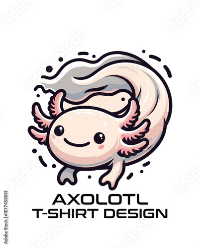 Axolotl Vector T Shirt Design