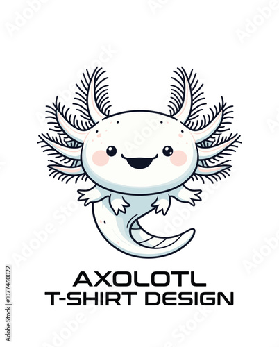 Axolotl Vector T Shirt Design