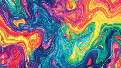 rainbow swirl background, psychedelic 