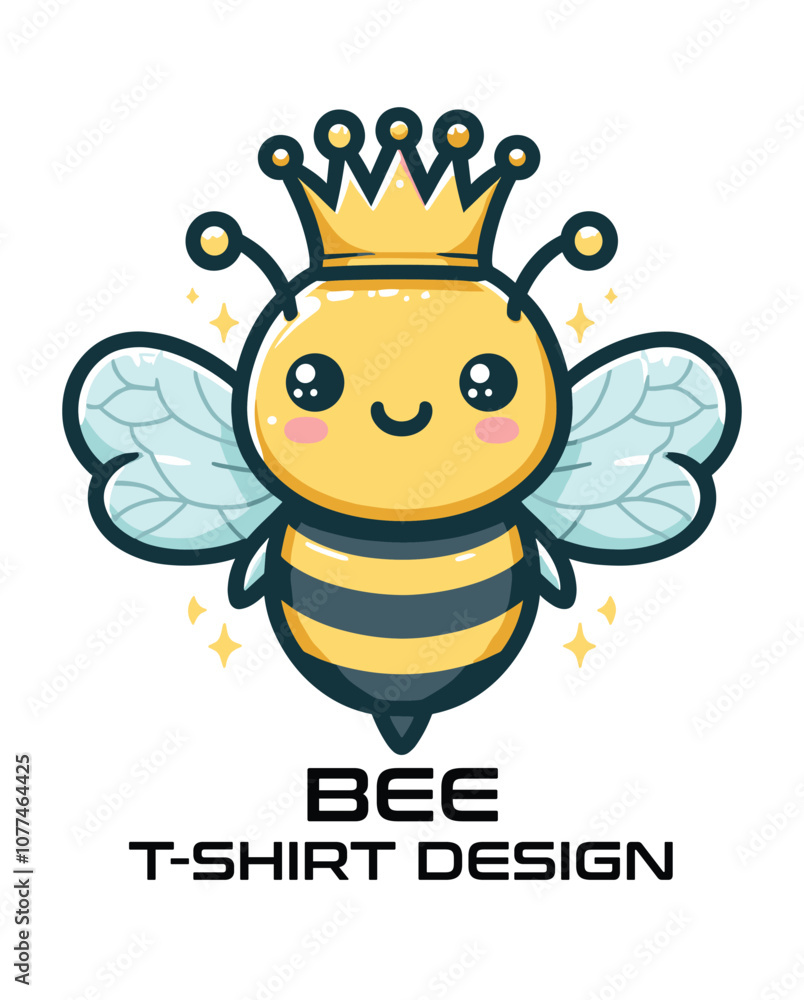Fototapeta premium Bee Vector T Shirt Design