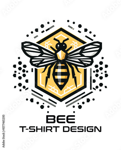 Bee Vector T Shirt Design