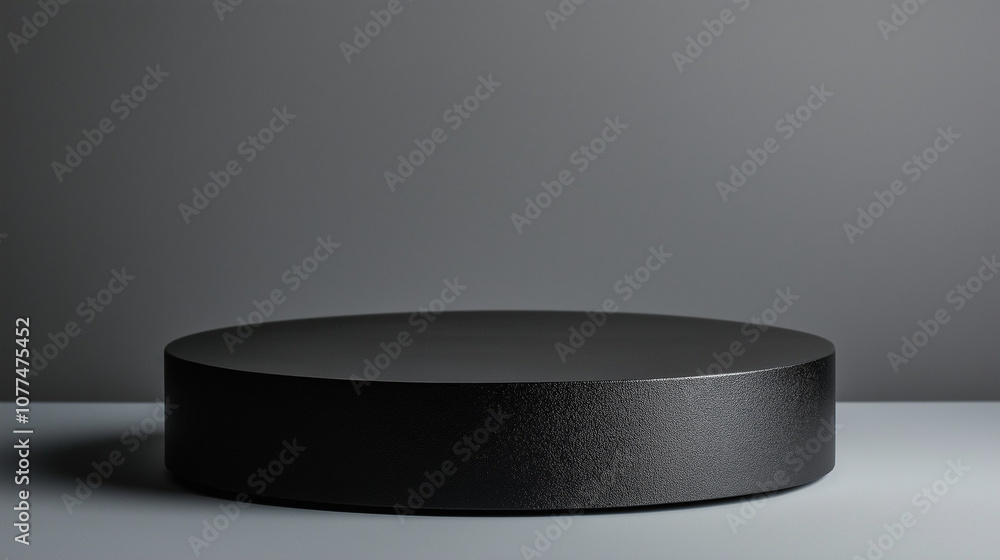 blank gray base to display products on black color wall blank gray base to display products on black color wall