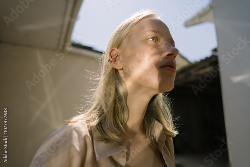 Portrait of young woman photo