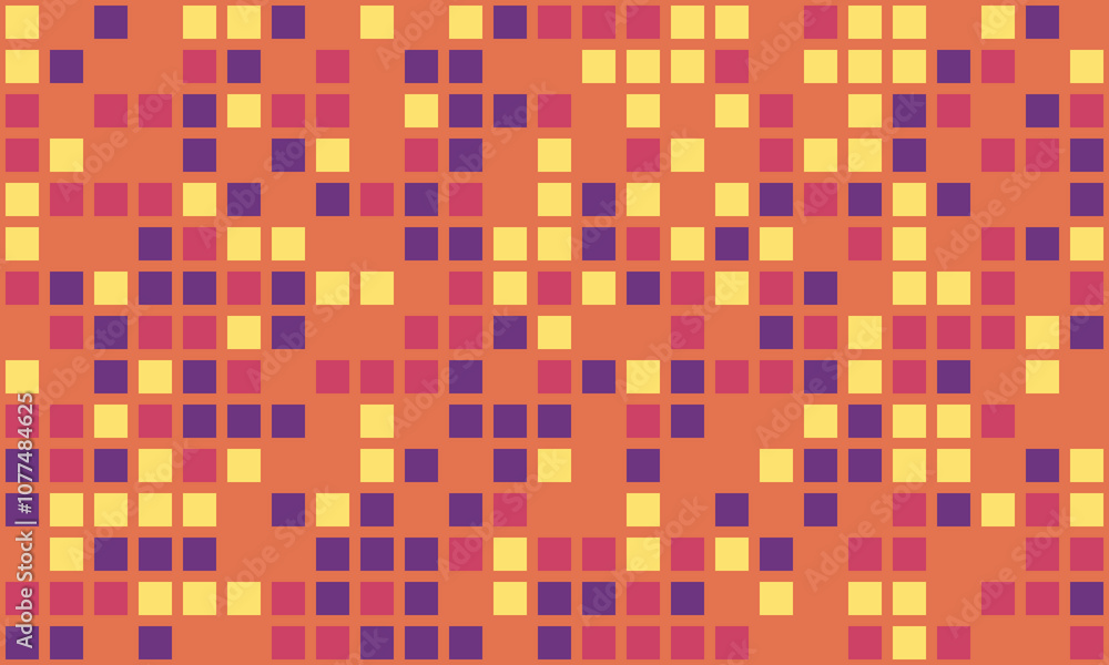 Elegant mosaic tile pattern with vibrant colours. Perfect for textile, decorative covers, or modern graphic design with structured and symmetrical appeal. Elegant mosaic tile pattern with vibrant colours. Perfect for textile, decorative covers, or modern graphic design with structured and symmetrical appeal.