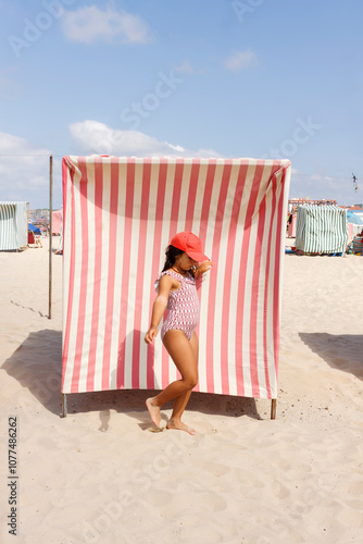 kid at the beach photo