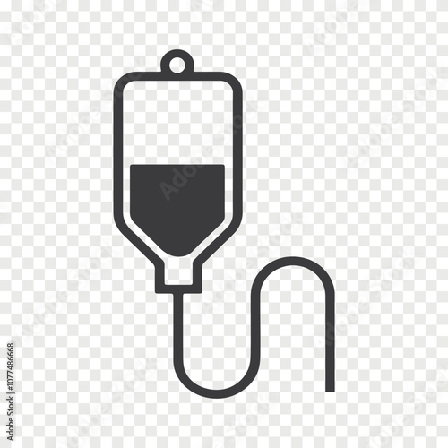 iv drip silhouette icon illustration