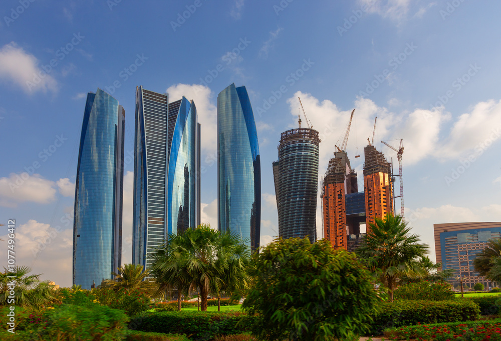 Skyscrapers in Abu Dhabi, UAE