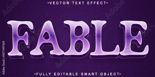 Fable Story Vector Fully Editable Smart Object Text Effect