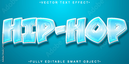 Hip Hop Vector Fully Editable Smart Object Text Effect