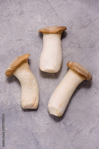 Raw King Oyster Mushrooms.