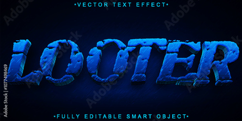 Looter Vector Fully Editable Smart Object Text Effect