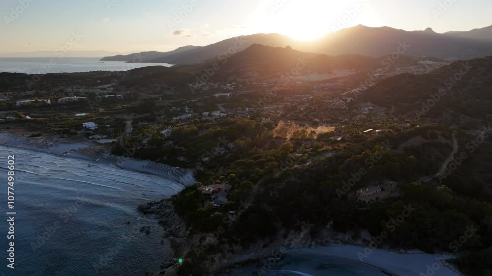 Discover stunning sunsets over Sardinia's coastal beauty and mountain landscapes Discover stunning sunsets over Sardinia's coastal beauty and mountain landscapes