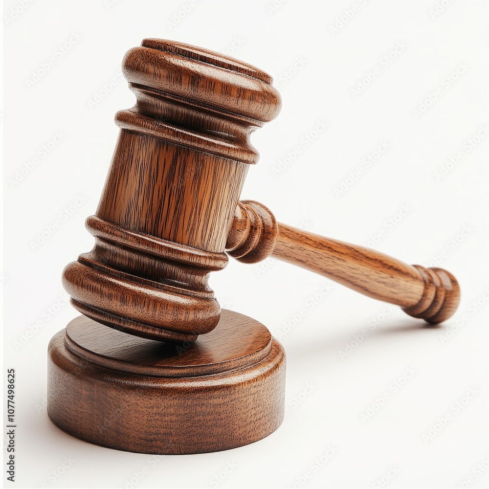 Gavel on white background Gavel on white background