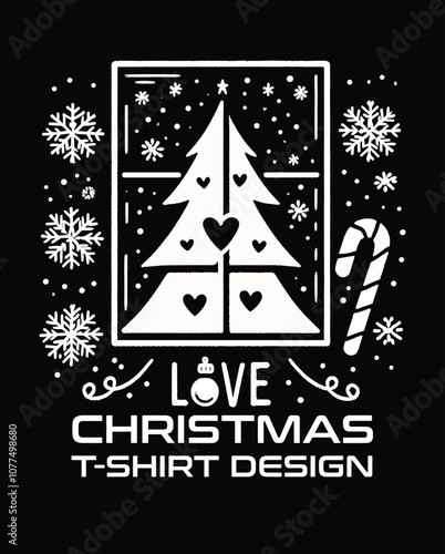 Christmas Vector T-Shirt Design