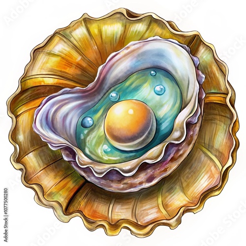Obraz na płótnie Oyster with Pearl w salonie