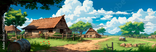Rural Farm Animation Background