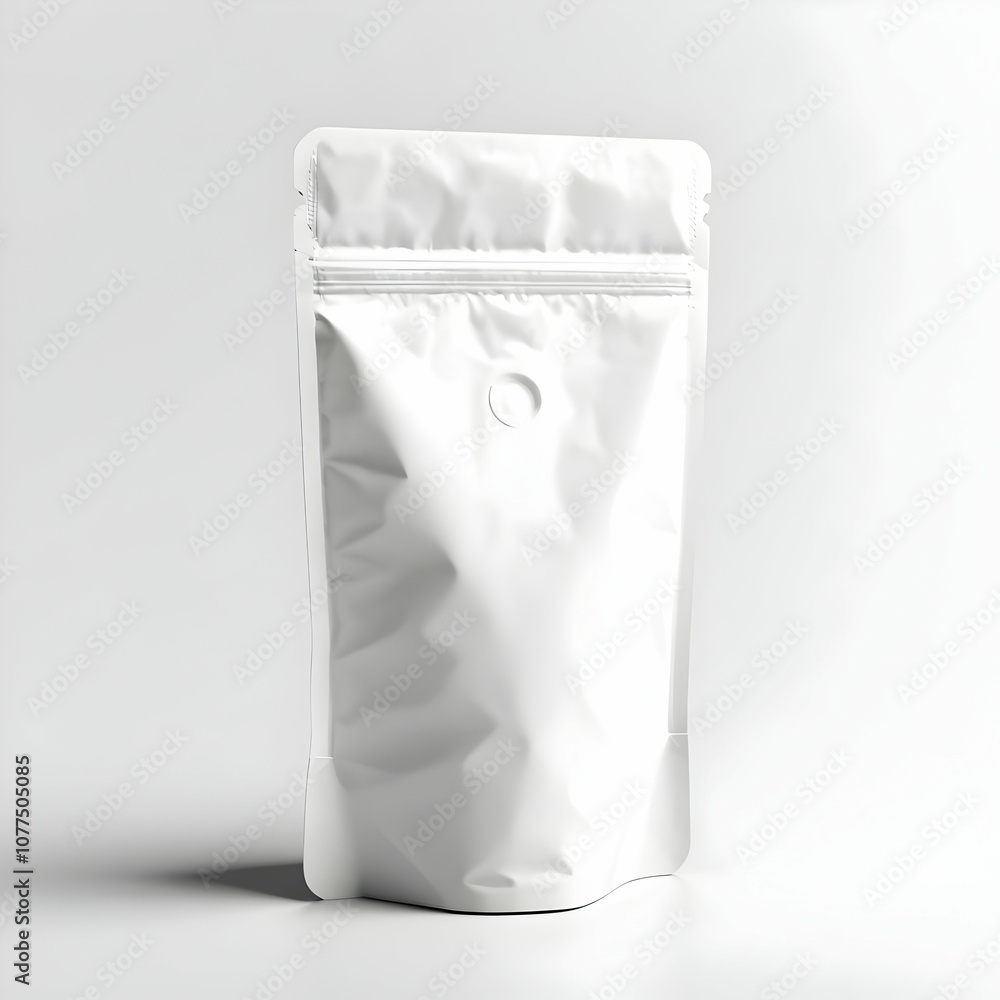 White doypack set, isolated on white background White doypack set, isolated on white background
