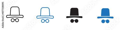 Gentleman icon Vector set outline