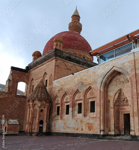 Ishak Pasha Palace, located in Dogubeyazit, Agri, Turkey, was built in the 18th century during the Ottoman period.