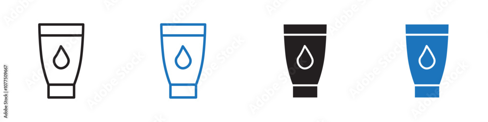 Lotion icon Vector set outline Lotion icon Vector set outline