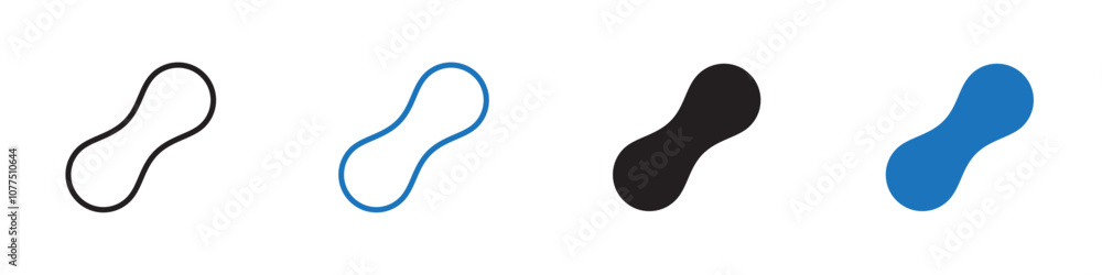 Peanuts icon Vector set outline Peanuts icon Vector set outline