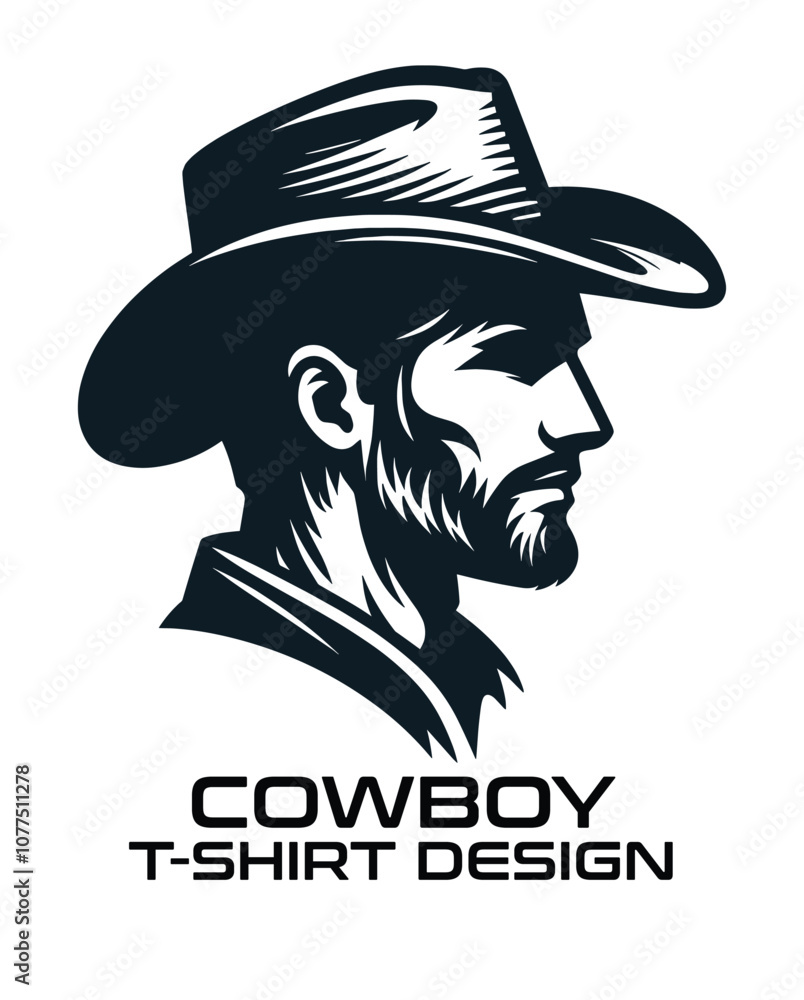 Cowboy Vector T Shirt Design Cowboy Vector T Shirt Design