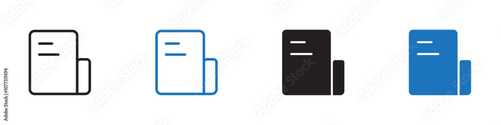 Report icon Vector set outline Report icon Vector set outline