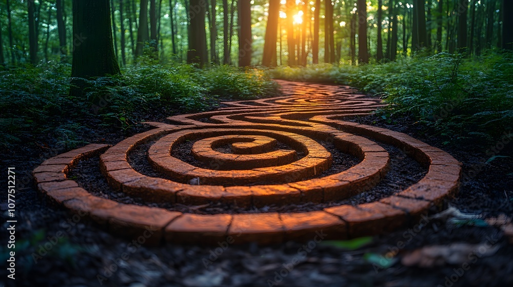 Spiral Pathway in the Forest Spiral Pathway in the Forest