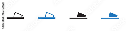 Slipper icon Vector set outline