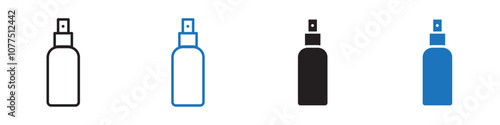 spray bottle icon Vector set outline