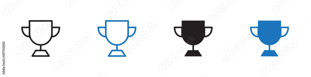 Trophy icon Vector set outline Trophy icon Vector set outline