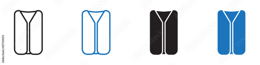 Vest icon Vector set outline Vest icon Vector set outline