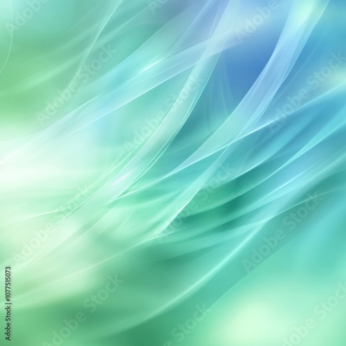 Abstract Blue and Green Swirling Design