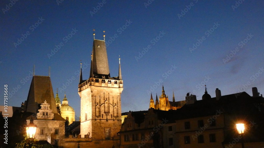 Fototapeta premium City view of the old town of Prague
